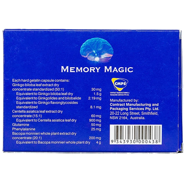 Thực phẩm bảo vệ sức khỏe Memory Magic (30 viên)