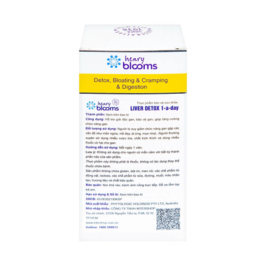 Thực phẩm bảo vệ sức khỏe Liver Detox 1-A-Day (60 viên)