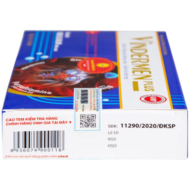Thực phẩm bảo vệ sức khỏe Vindermen Plus (30 viên)
