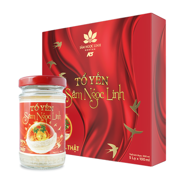 Tổ yến Sâm Ngọc Linh giúp bồi bổ sức khỏe (100ml x 5 lọ)