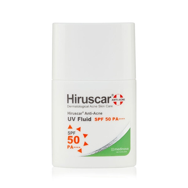 Kem chống nắng Hiruscar Anti-Acne UV Fluid SPF50 PA++++ dành cho da mụn (chai 25g)