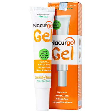 Gel Nacurgo giúp giảm thâm, mờ sẹo (20g)