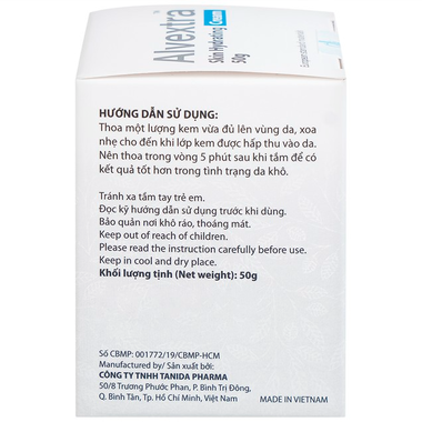 Kem Alvextra Skin Hydrating giúp giữ ẩm và tái tạo da (Hộp 100g)