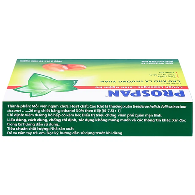 Thuốc ngậm Prospan điều trị viêm đường hô hấp cấp, đau họng (2 vỉ x 10 viên)