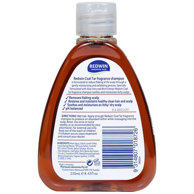 Dầu gội Redwin Coal Tar Shampoo điều trị gàu và giảm nhờn da đầu (250ml)