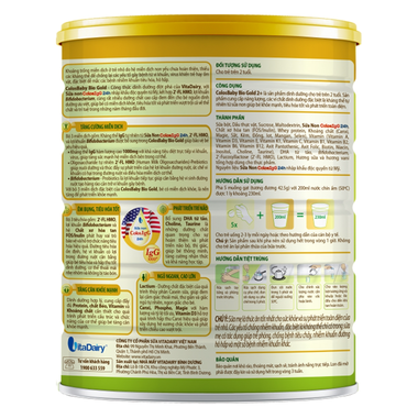 Sữa bột ColosBaby Bio Gold 2+ dành cho bé từ 2 tuổi (800g)