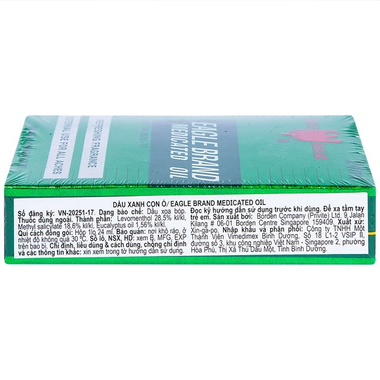 Dầu gió xanh con ó Eagle Brand Midicated Oil giảm nhức đầu, cảm cúm, đau lưng (24ml)