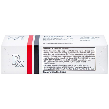 Thuốc bôi Fucidin H trị viêm da, nhiễm khuẩn da (15g)