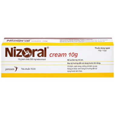 Thuốc Nizoral Cream điều trị nấm ngoài da (10g)