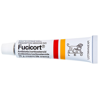 Thuốc kem Fucicort LEO điều trị các bệnh lý viêm da do nhiễm trùng (15g)