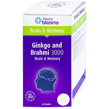 Thực phẩm bảo vệ sức khỏe Ginkgo and Brahmi 3000 (60 viên)