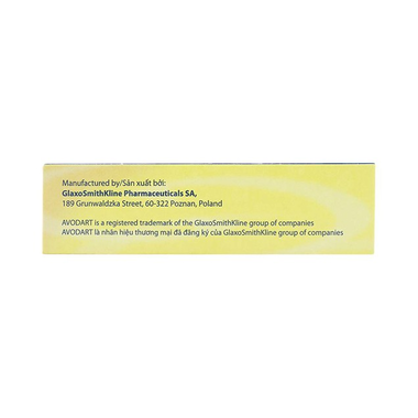 Thuốc Avodart 0.5mg GSK phòng và điều trị tăng sản lành tính tuyến tiền liệt (3 vỉ x 10 viên)