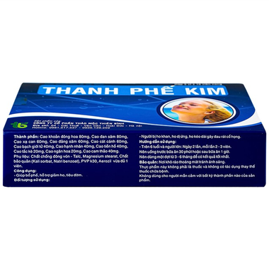 Thực phẩm bảo vệ sức khỏe Thanh Phế Kim (30 viên)