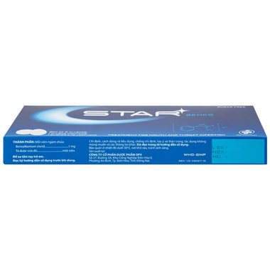 Thuốc Star Benko OPV hỗ trợ điều trị bệnh nhiễm khuẩn đường miệng (2 vỉ x 12 viên)