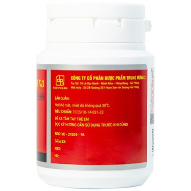 Thuốc Sâm Nhung Bổ Thận TW3 điều trị thận hư, thận yếu (hộp 30 viên)