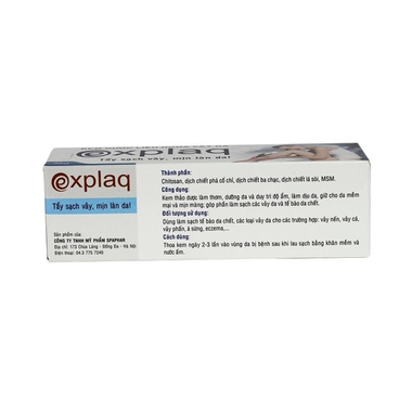 Kem dược liệu Explaq hỗ trợ tẩy sạch vảy, mịn làn da (35g)