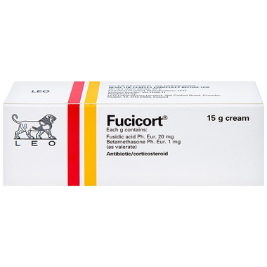 Thuốc kem Fucicort LEO điều trị các bệnh lý viêm da do nhiễm trùng (15g)