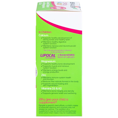 Thực phẩm bảo vệ sức khỏe Brauer Baby &amp; Kids Liquid Calcium with Magnesium &amp; Zinc (200ml)