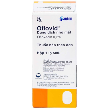Thuốc nhỏ mắt Oflovid Saten điều trị viêm kết mạc, lẹo mắt, viêm mi mắt (5ml)