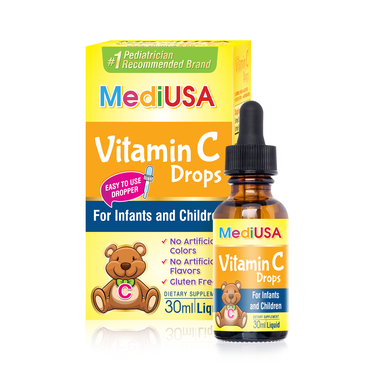 Dung dịch MediUSA VitaminC Drops giúp bé tăng cường đề kháng (30ml)