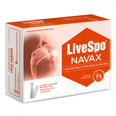 Dung dịch vệ sinh tai mũi họng LiveSpo Navax (8 ống)
