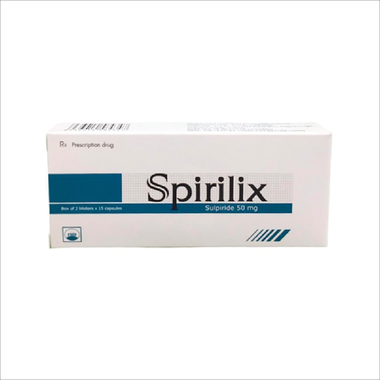 Thuốc Spirilix 50mg Pymepharco điều trị tâm thần phân liệt cấp và mãn tính (2 vỉ x 15 viên)