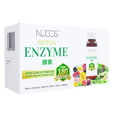 Nước uống lên men Nucos Detox Enzyme giảm hấp thu chất béo, thanh lọc cơ thể (10 chai x 30ml)