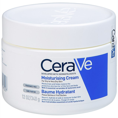 Kem dưỡng ẩm Cerave Moisturising Cream cấp ẩm hiệu quả dành cho da khô (340g)