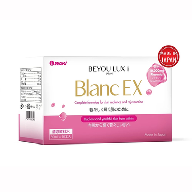Nước uống dưỡng trắng, giúp đẹp da Beyou Lux Blanc Ex ( hộp 10 chai)