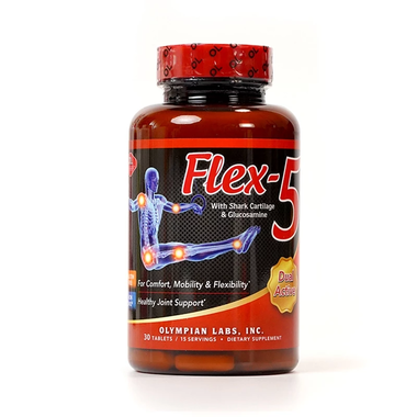Viên uống Flex-5 Olympian Labs hỗ trợ giảm viêm và tái tạo sụn khớp (30 viên)