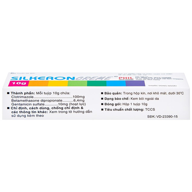 Thuốc bôi Silkeron Creme Phil điều trị nấm, giảm triệu chứng viêm da (10g)