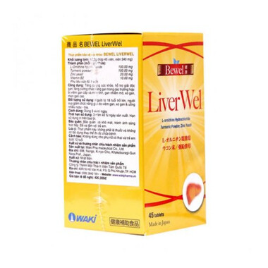 Thực phẩm bảo vệ sức khỏe Bewel Liverwel (100 viên)