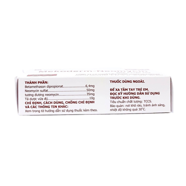 Kem bôi da Mekoderm-Neomycin điều trị chàm, vẩy nến, viêm da tiếp xúc (10g)