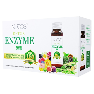 Nước uống lên men Nucos Detox Enzyme giảm hấp thu chất béo, thanh lọc cơ thể (10 chai x 30ml)