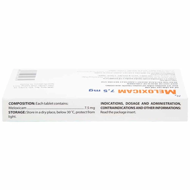 Thuốc Meloxicam 7.5mg  Domesco điều trị viêm xương khớp, viêm cột sống (2 vỉ x 10 viên)