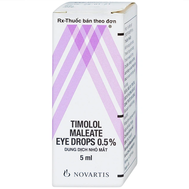 Dung dịch nhỏ mắt Timolol Maleate Eye Drops 0.5% Alcon điều trị tăng nhãn áp (5ml)