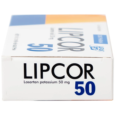 Thuốc Lipcor 50mg điều trị tăng huyết áp (3 vỉ x 10 viên)