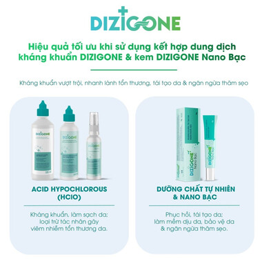 Kem Dizigone Nano Bạc kháng khuẩn, tái tạo da và mờ thâm sẹo (25g)
Kem Dizigone Nano Bạc kháng khuẩn, tái tạo da và mờ thâm sẹo (25g)