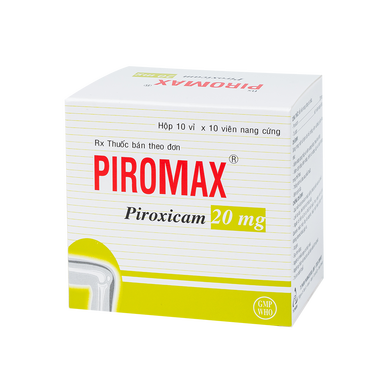 Thuốc Piromax 20mg điều trị và giảm đau viêm xương khớp (10 vỉ x 10 viên)