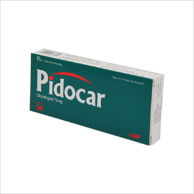 Viên nén Pidocar 75mg Pymepharco dự phòng biến cố do huyết khối động mạch (2 vỉ x 14 viên)