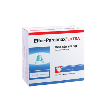 Thuốc Effer-Paralmax Extra giảm đau, hạ sốt từ nhẹ đến vừa (5 vỉ x 4 viên)