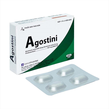 Thuốc Agostini Davipharm điều trị loãng xương (1 vỉ x 4 viên)