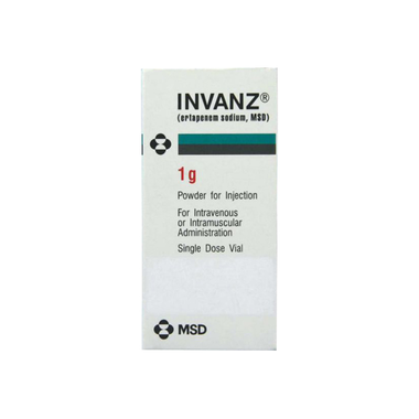 Thuốc  Invanz 1g MSD điều trị các trường hợp nhiễm khuẩn (1 lọ x 1g)