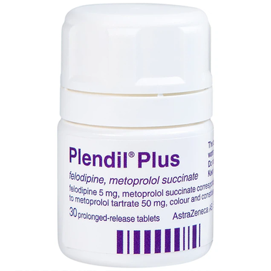 Thuốc Plendil Plus điều trị tăng huyết áp (chai 30 viên)