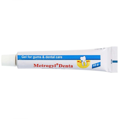 Gel bôi nha khoa Metrogyl Denta Unique Pharma điều trị các bệnh nha chu mãn tính (10g)