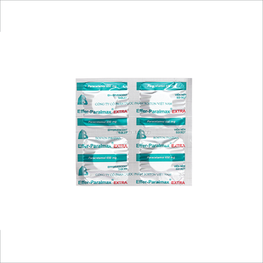 Thuốc Effer-Paralmax Extra giảm đau, hạ sốt từ nhẹ đến vừa (5 vỉ x 4 viên)