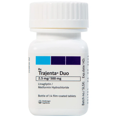 Thuốc Trajenta Duo 2.5mg/500mg điều trị đái tháo đường tuýp 2 (14 viên)