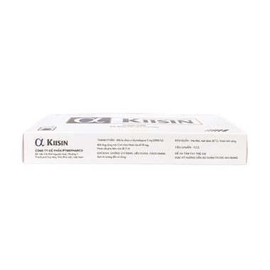 Thuốc tiêm ALPHA-KIISIN 5000UI  điều trị phù nề , chấn thương sau phẩu thuật , bỏng (5 lọ+5 ống dung môi)