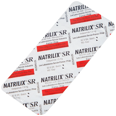 Thuốc Natrilix 1,5mg điều trị tăng huyết áp nguyên phát (3 vỉ x 10 viên)
