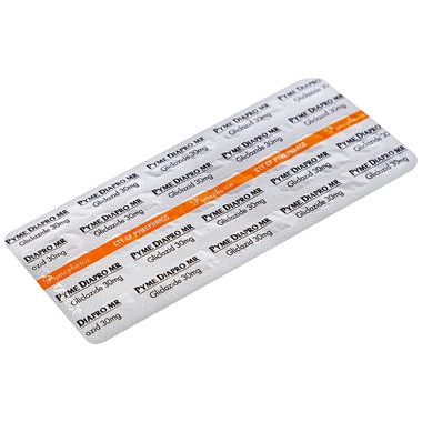 Thuốc Pyme Diapro MR 30mg điều trị bệnh đái tháo đường tuýp 2 (2 vỉ x 30 viên)